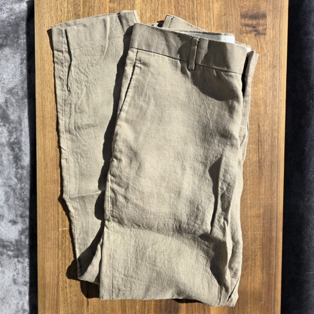 H&M Men’s Linen Pants – Khaki – Size 34R